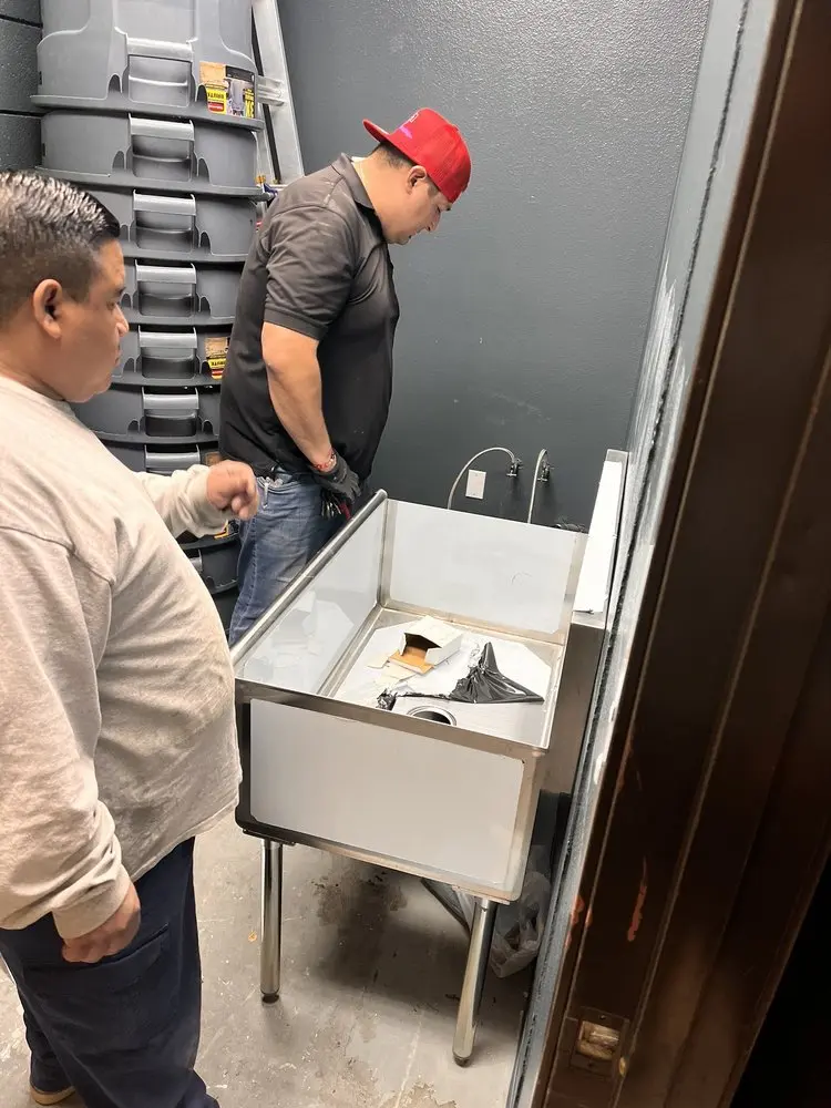 Commercial plumbing and sink installation in Wethersfield
